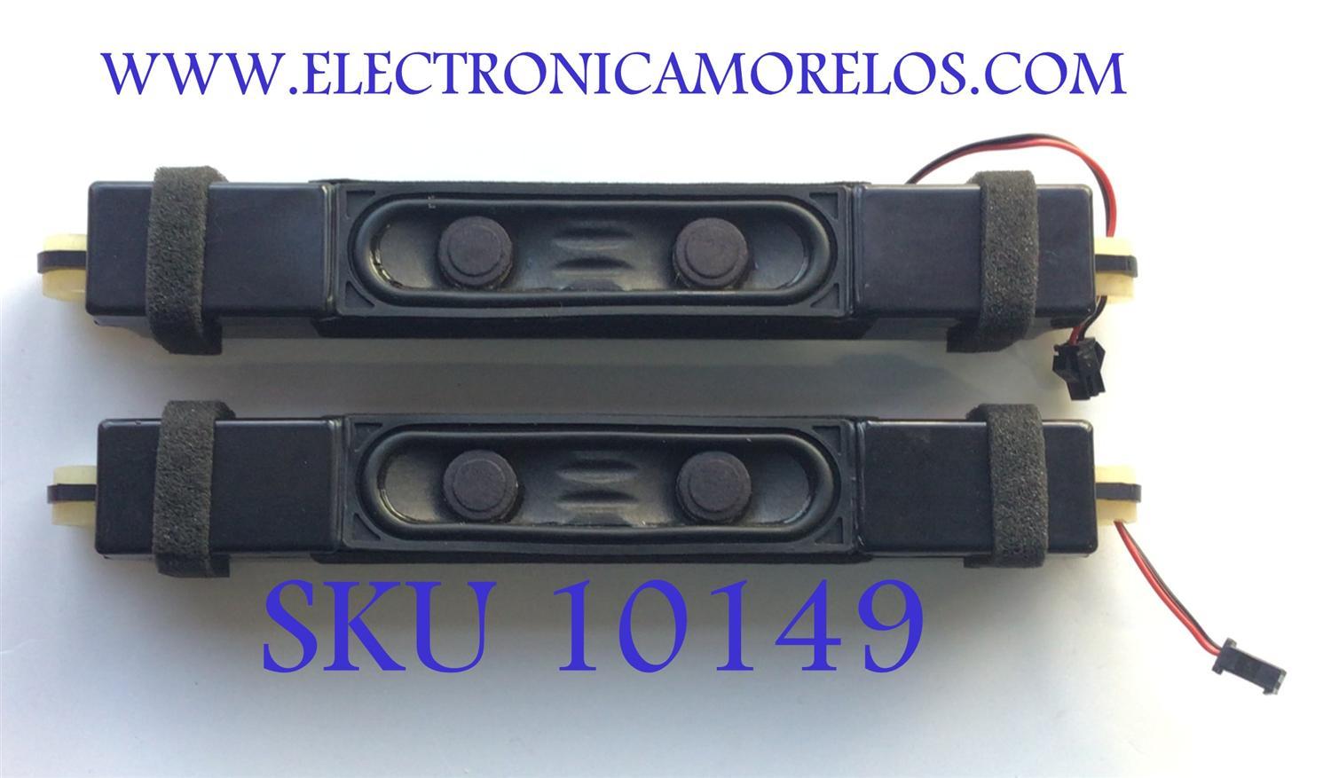 KIT DE BOCINAS PARA TV HISENSE ( 2 PZ ) / NUMERO DE PARTE VIT2722 / DYS/VIT2722-10W8Ω-04\BBY\ROH / PANEL HE420FF-B57 / MODELO F42K20E